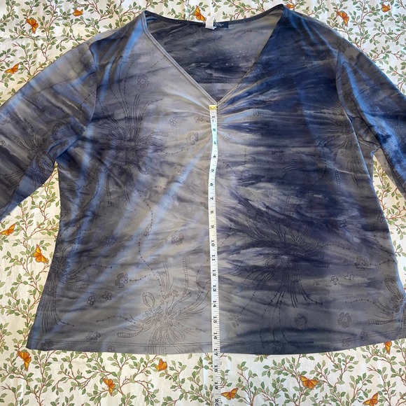 Women’s Only Nine Tye Dye Floral Embellished Top - Picture 3 of 7